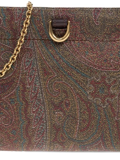 ETRO mini Talk paisley clutch bag - Brown