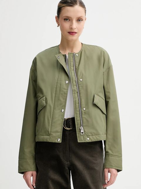 Marc O'Polo kurtka kolor zielony przejściowa oversize 506127070055 - zdjęcie produktu nr 1