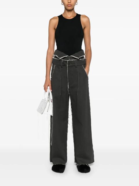 OUR LEGACY Wave cropped tank top - Black - zdjęcie produktu nr 2