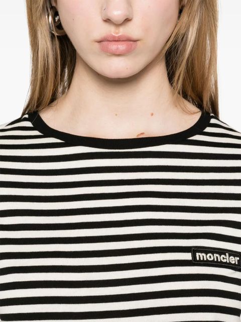Moncler striped cotton T-shirt - Black