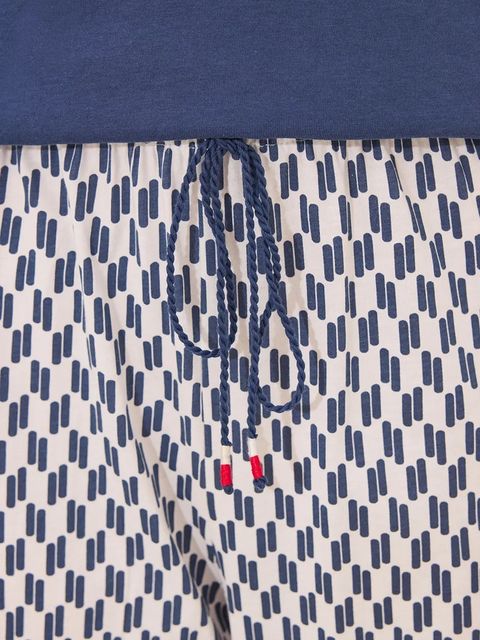 women'secret piżama bawełniana damska kolor granatowy 3132107