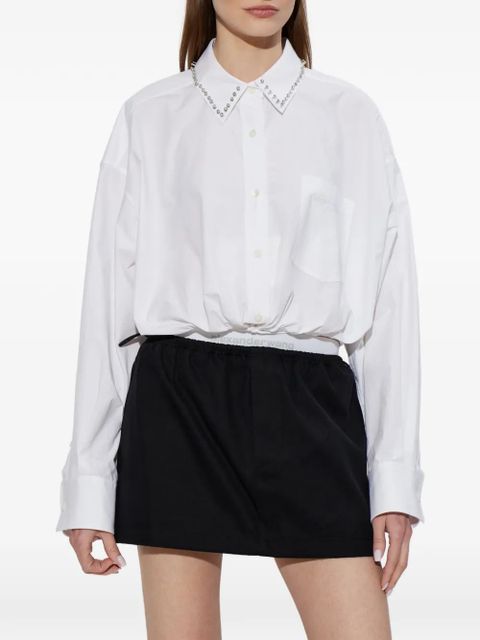 Alexander Wang stud crop shirt - White