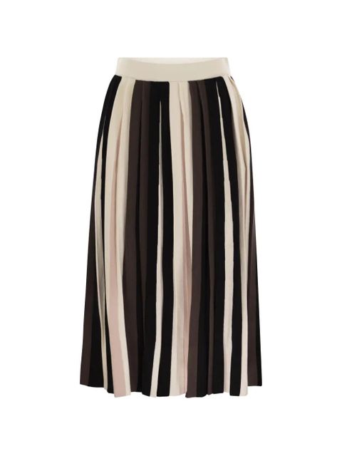Weekend Max Mara striped pleated midi skirt - Neutrals - zdjęcie produktu nr 1