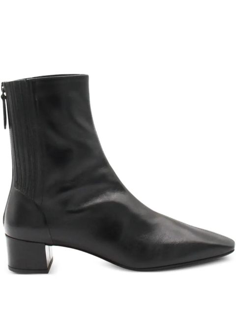 Aquazzura 50mm leather block-heel boots - Black - zdjęcie produktu nr 1