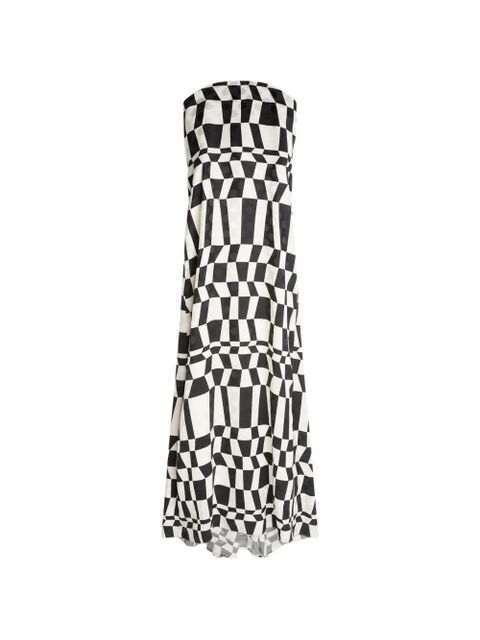 DRIES VAN NOTEN printed maxi dress - Black - zdjęcie produktu nr 1
