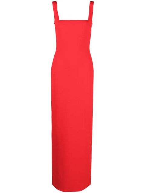 Solace London Joni square-neck dress - Red - zdjęcie produktu nr 1