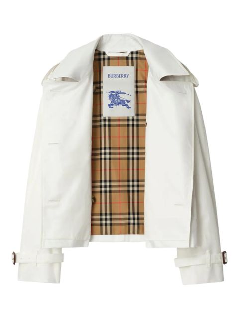 Burberry double-breasted trench jacket - White - zdjęcie produktu nr 2