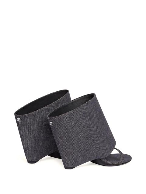 Courrèges Oblique sandals - Grey
