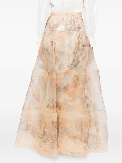 ZIMMERMANN rebellion lantern maxi skirt - Neutrals