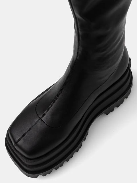 Naked Wolfe kozaki Sin damskie kolor czarny na platformie - zdjęcie produktu nr 2