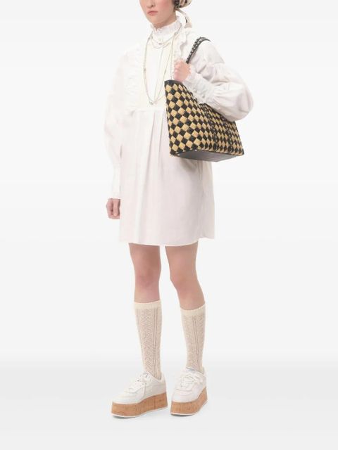 Valentino Garavani Rockstud embroidered tote bag - Neutrals