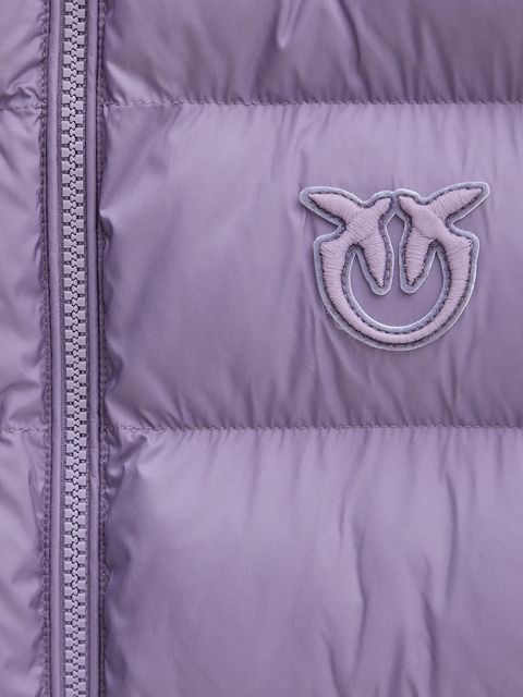 Pinko bezrękawnik kolor fioletowy zimowy 105477 A2P6