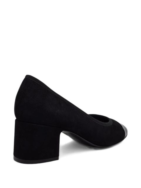 Casadei cap-toe block-heel pumps - Black