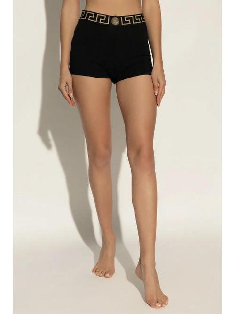 Versace Greca-print high-waist boxers - Black - zdjęcie produktu nr 2