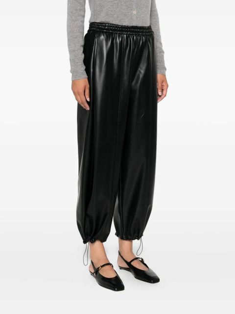 PINKO elasticated-waistband trousers - Black