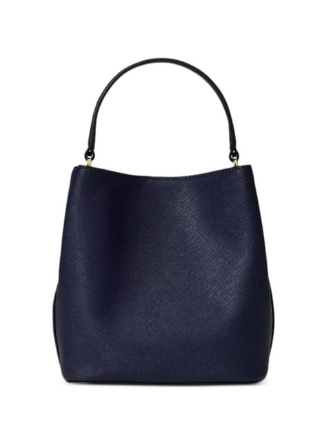 Lauren Ralph Lauren small Reese logo-detail top-handle leather tote bag - Blue - zdjęcie produktu nr 2