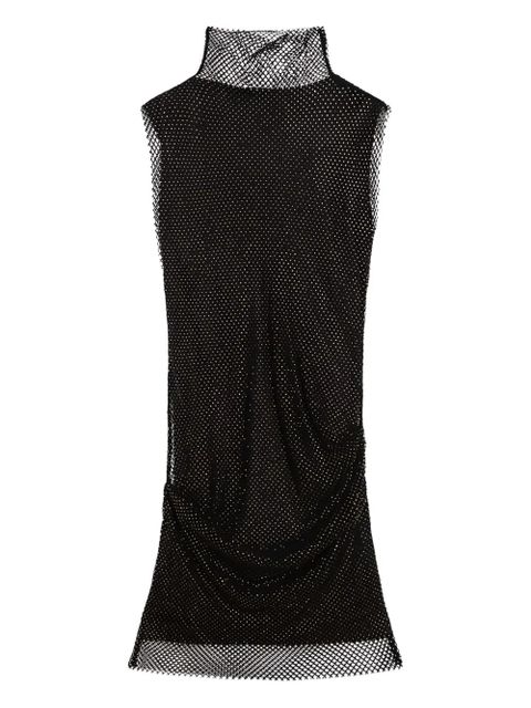 Sportmax crystal-embellishment high-neck mini dress - Black - zdjęcie produktu nr 1