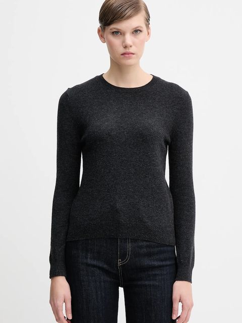 United Colors of Benetton sweter wełniany damski kolor szary lekki 1002D1K01 - zdjęcie produktu nr 1