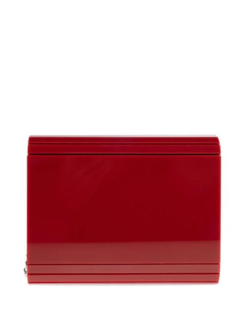 Jimmy Choo Candy logo-detail clucth bag - Red - zdjęcie produktu nr 2