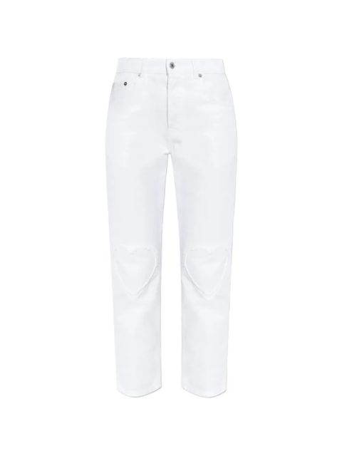 Moschino heart frayed jeans - White - zdjęcie produktu nr 1