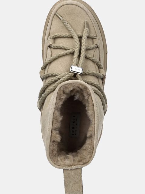 Inuikii śniegowce zamszowe Classic Low kolor zielony 1001.001.0092.356