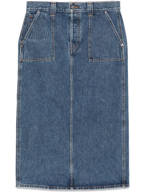 KHAITE Genevieve midi skirt - Blue - zdjęcie produktu nr 1