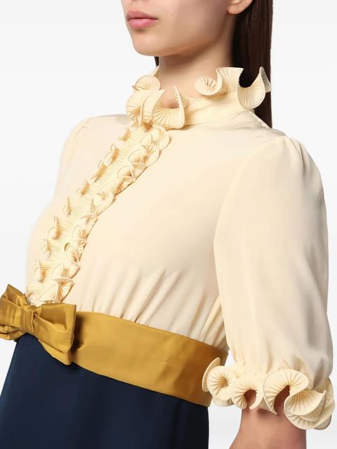 Valentino Garavani Crepe de Chine mini dress - Blue