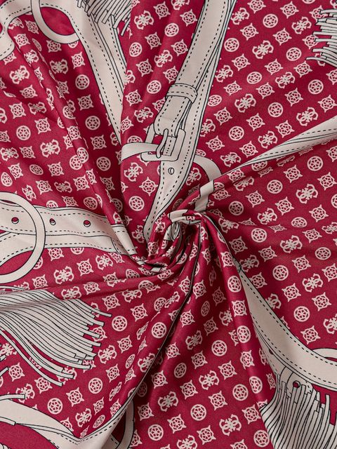 Guess chusta PHOEBE damska kolor różowy wzorzysta AW5340 POL03