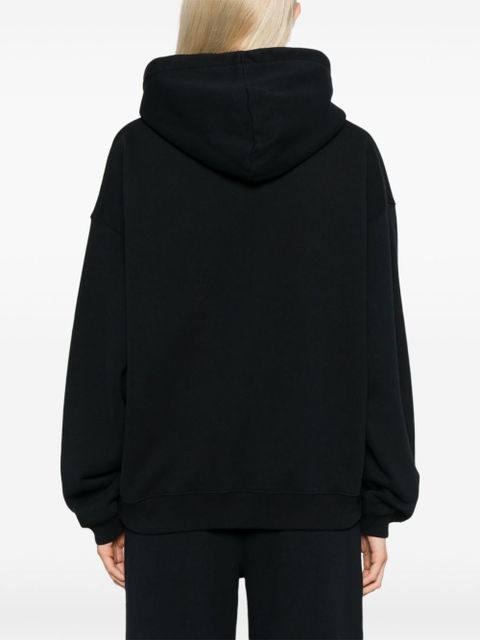 ROTATE BIRGER CHRISTENSEN logo-embroidered hoodie - Black