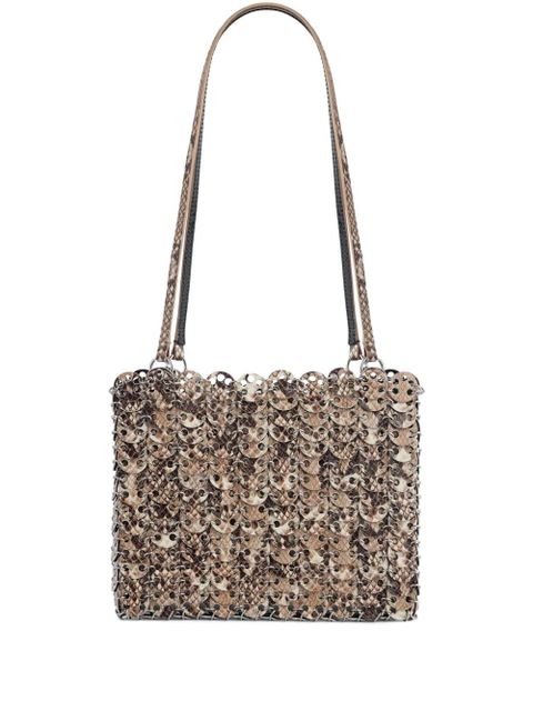 Rabanne 1969 flip python-effect bag - Silver - zdjęcie produktu nr 1
