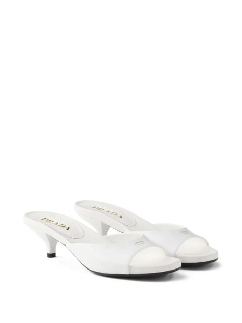 Prada leather kitten-heel sandals - White - zdjęcie produktu nr 2