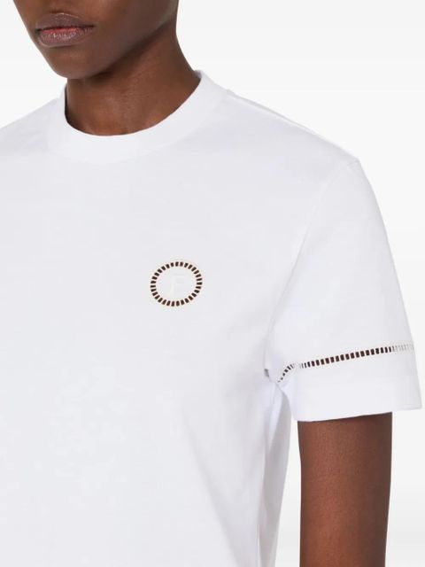 Ferragamo Ajour Sticker short-sleeves T-shirt - White