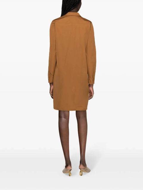 Max Mara classic-collar shirt minidress - Brown