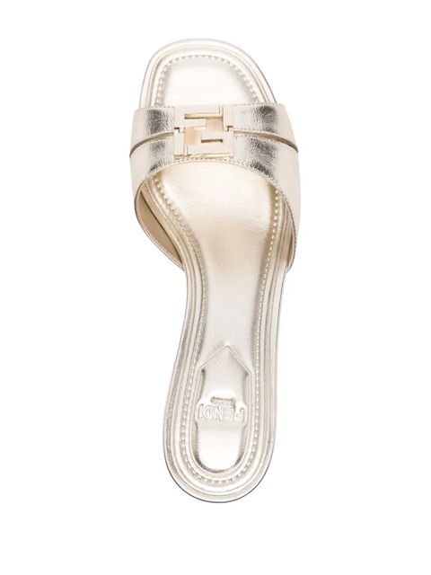 FENDI 55mm FFold mules - Gold
