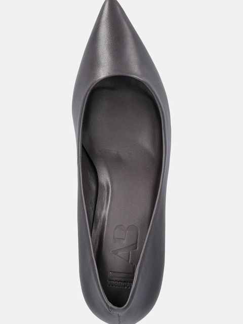 Answear.LAB szpilki skórzane kolor szary