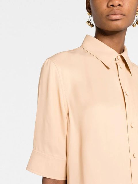 Jil Sander short-sleeve midi shirtdress - Neutrals
