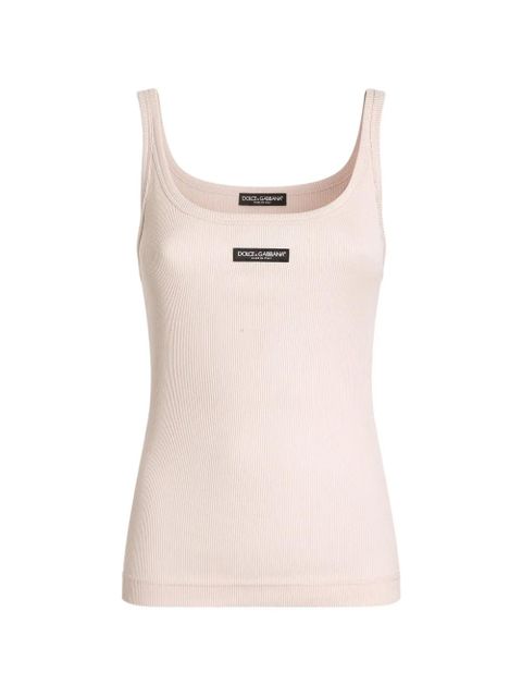 Dolce & Gabbana ribbed tank top - Pink - zdjęcie produktu nr 1