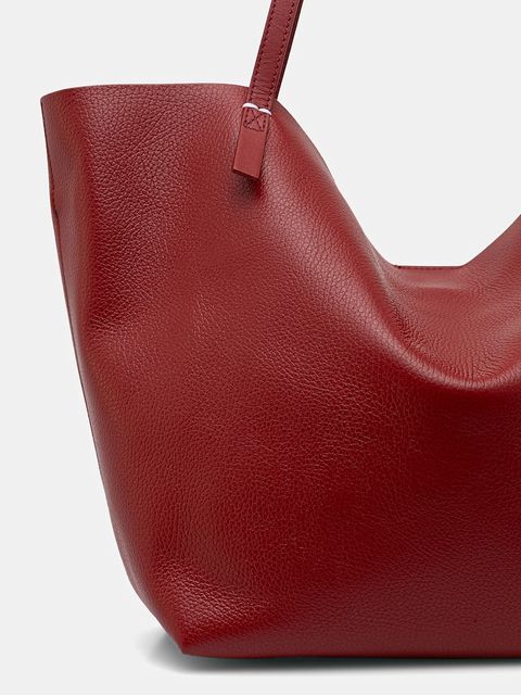 Patrizia Pepe torebka skórzana kolor bordowy 2B0130 L148