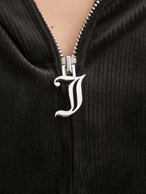 Juicy Couture bluza piżamowa LIV RIB VELOUR HOODIE