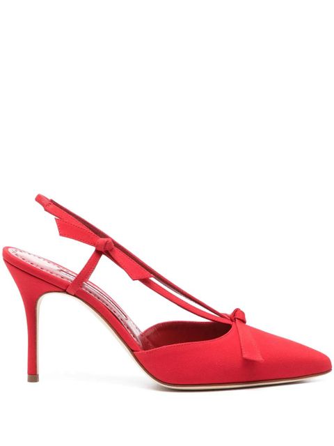 Manolo Blahnik Corintia 90mm pumps - Red - zdjęcie produktu nr 1