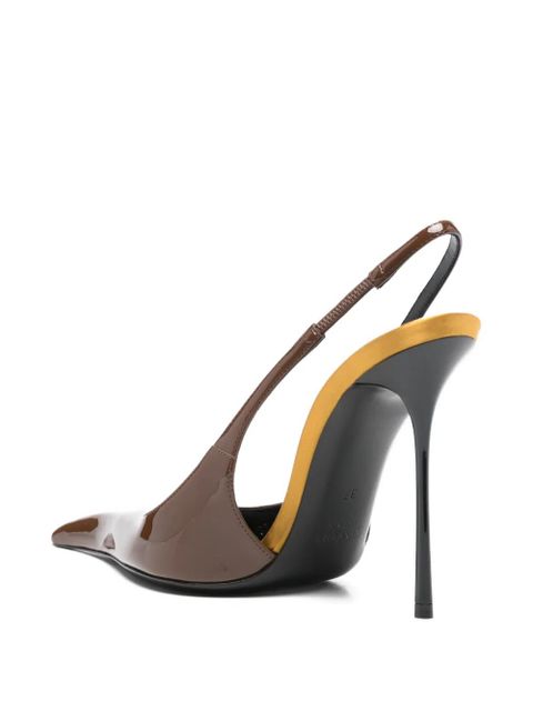 Saint Laurent 110mm Amalia pointed-toe pumps - Brown