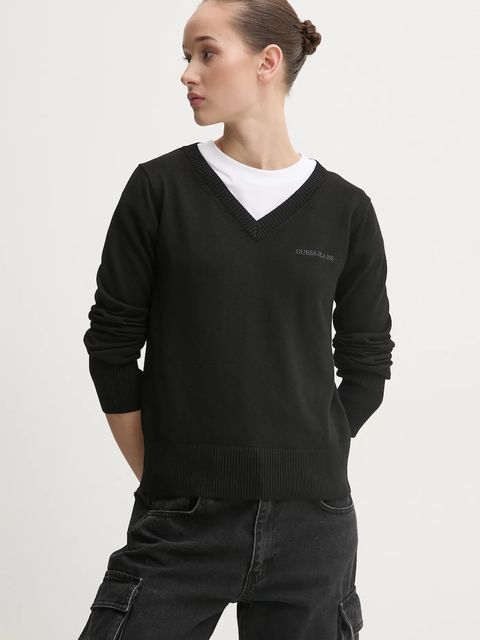 Guess Jeans sweter z domieszką jedwabiu - zdjęcie produktu nr 2