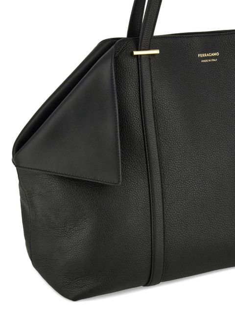 Ferragamo large folded-sides tote bag - Black