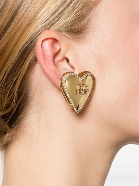 Dolce & Gabbana heart-motif clip-on earrings - Gold - zdjęcie produktu nr 2