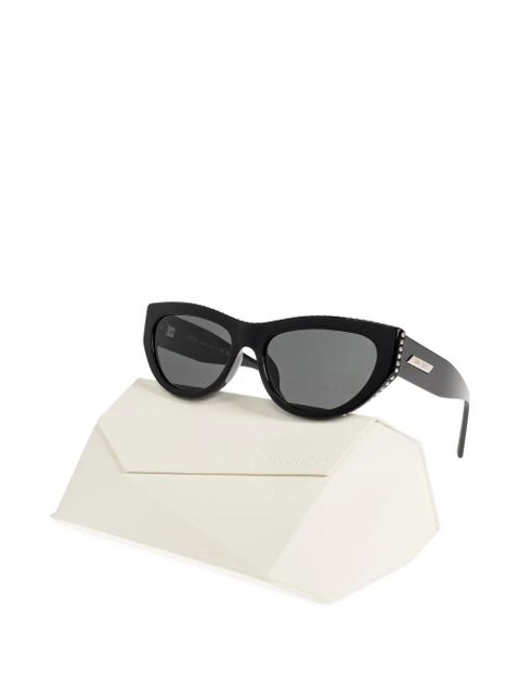 Jimmy Choo embellished cat-eye sunglasses - Black