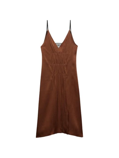 Prada satin crepe dress - Brown - zdjęcie produktu nr 1