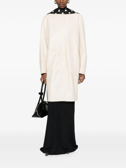 LouLou de Saison Yari leather coat - Neutrals - zdjęcie produktu nr 2