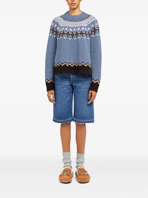 Alanui Sweet Winter wool sweater - Blue - zdjęcie produktu nr 2