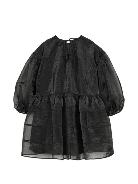 Cecilie Bahnsen CBdarcy tie-detail mini dress - Black - zdjęcie produktu nr 2