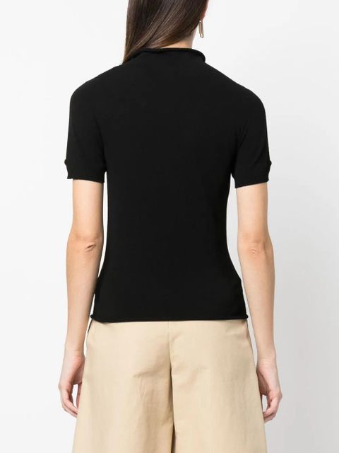 TWINSET logo-plaque high-neck jumper - Black